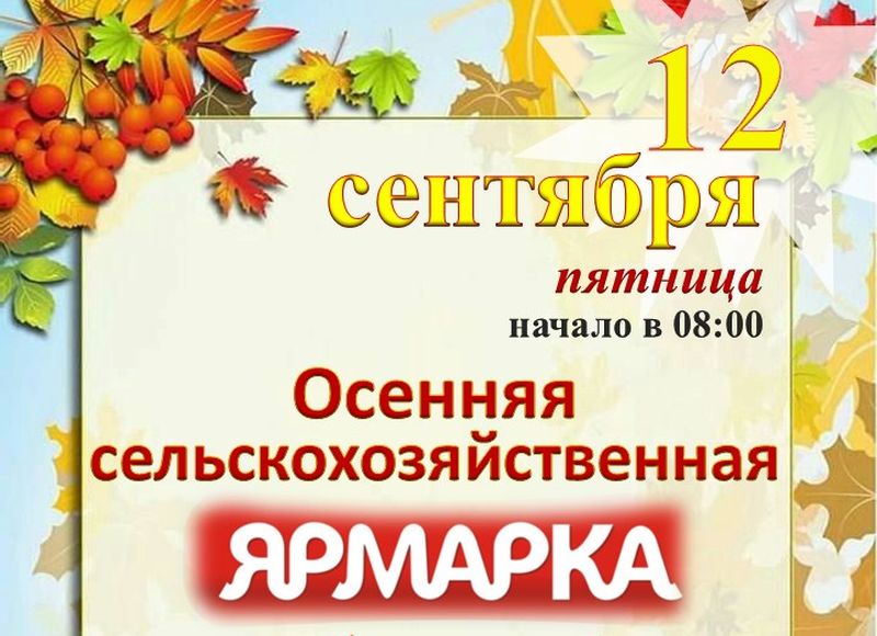 Осенняя сельскохозяйственная ярмарка.