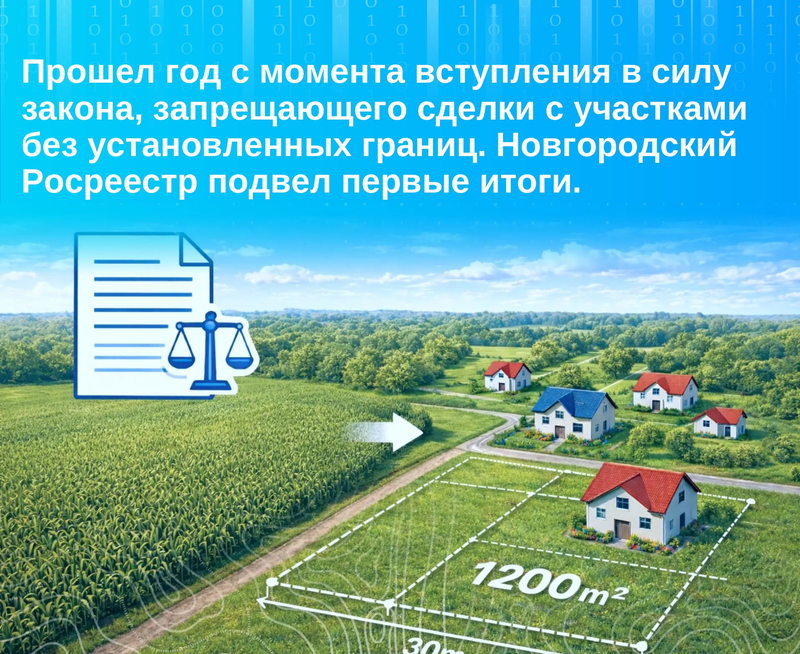Прошел год с момента вступления в силу закона, запрещающего сделки с участками без установленных границ.